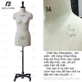  Cốt thiết kế Beifu - nữ bán thân #010201 