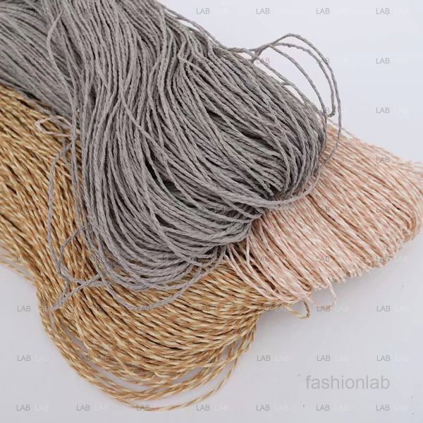  Dây lanh cói bện sợi đan mũ, đan túi xách #020101  (Cuộn 160g) 