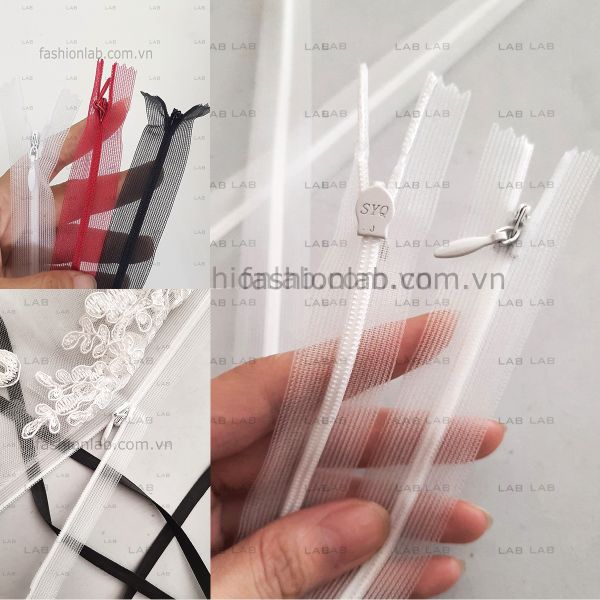  Khóa giọt lệ trong suốt - 30cm #020202 