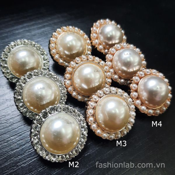  Khuy giả ngọc trai lớn 25mm (chiếc) #020201 