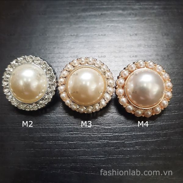  Khuy giả ngọc trai lớn 25mm (chiếc) #020201 