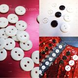  Khuy cúc nhựa 2 lỗ không viền 10mm #020201 