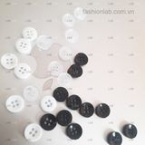  Khuy cúc sơ mi 4 lỗ trũng lòng - 11.5mm #020201 
