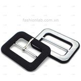  Mặt dây đai lưng bọc vải khe 45mm - không kim - kim loại hình chữ nhật #020203 
