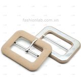  Mặt dây đai lưng bọc vải khe 45mm - không kim - kim loại hình chữ nhật #020203 