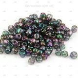  Hạt cườm pha lê tròn ánh sắc xỏ lỗ - 3mm #020302 