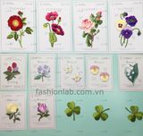  Hình thêu hoa nhỏ - Mẫu 972 (1pc) #020501 