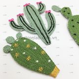  Hình thêu xương rồng #020501 