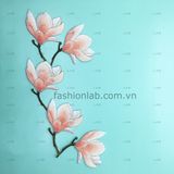  Hình thêu mộc lan #020501 