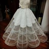  Nẹp lưới Horsehair - Bản 10cm - làm phồng xòe đầm khiêu vũ, dạ hội, váy cưới #021101 