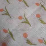  Vải gấm Hoa Tulip M015 #030501 