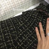  Vải tweeds dệt sợi kim tuyến 003 #030901 