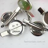  Kẹp cá sấu tự làm pin cài gắn kèm đế gắn bông, hoa #040201 