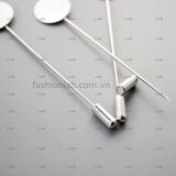  Đế pin cài áo kim loại #040201 