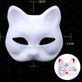  Mặt nạ giấy bồi trắng tự trang trí #040202 