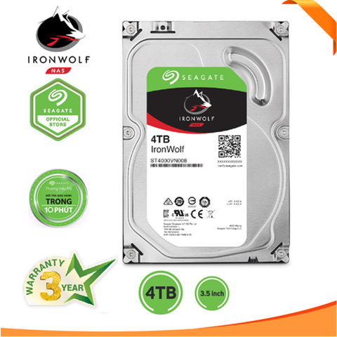  Ổ cứng NAS Seagate Ironwolf 4TB 