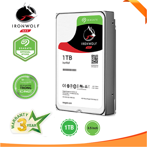  Ổ cứng NAS Seagate Ironwolf 1TB 