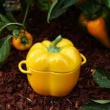  Âu sứ Staub Paprika Cocotte 12,9cm quả ớt vàng 