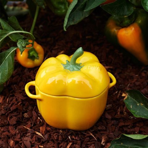  Âu sứ Staub Paprika Cocotte 12,9cm quả ớt vàng 