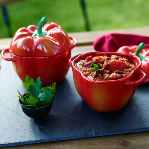  Âu sứ Staub Paprika Cocotte 12,9cm quả ớt đỏ 