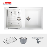  Chậu rửa bát Granite Phoenix 860 white silver 