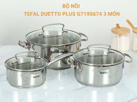  Bộ nồi Tefal Duetto Plus 3 món 