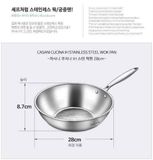  Chảo inox Casani Wokpan sâu lòng 28cm 