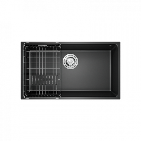  Chậu rửa bát Granite Sink Naros 760S Black 