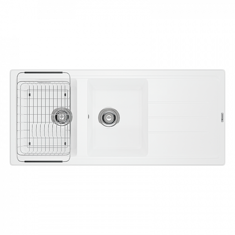  Chậu rửa bát Granite Sink Phoenix 1160 White Silver 