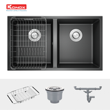  Chậu rửa bát Granite Veloci 760D Black 