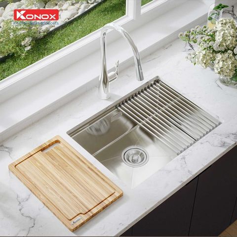  Chậu rửa bát 1 hố Workstation - Undermount Sink KN6046SU 