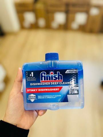  Dung dịch vệ sinh máy rửa bát Finish 250ml không mùi 