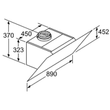  Máy hút mùi BOSCH Series 6 DWK97JQ60B 