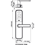  Khóa điện tử BAUMA BM600 Thân khóa lớn 912.20.393 