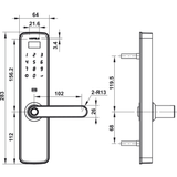  Khóa điện tử vân tay Hafele DL7100 912.05.498 