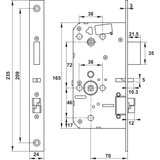  Khóa vân tay Hafele DL7600 màu đen mờ 912.20.230 