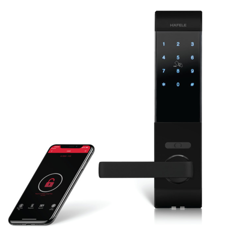  Khóa điện tử Hafele EL7900-TCB màu đen thân nhỏ 912.05.640 