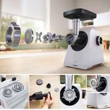  Máy xay thịt Bosch MFWS420W – Công suất 1900W, Xay 2.5kg/phút, Siêu bền – Chính hãng Đức 