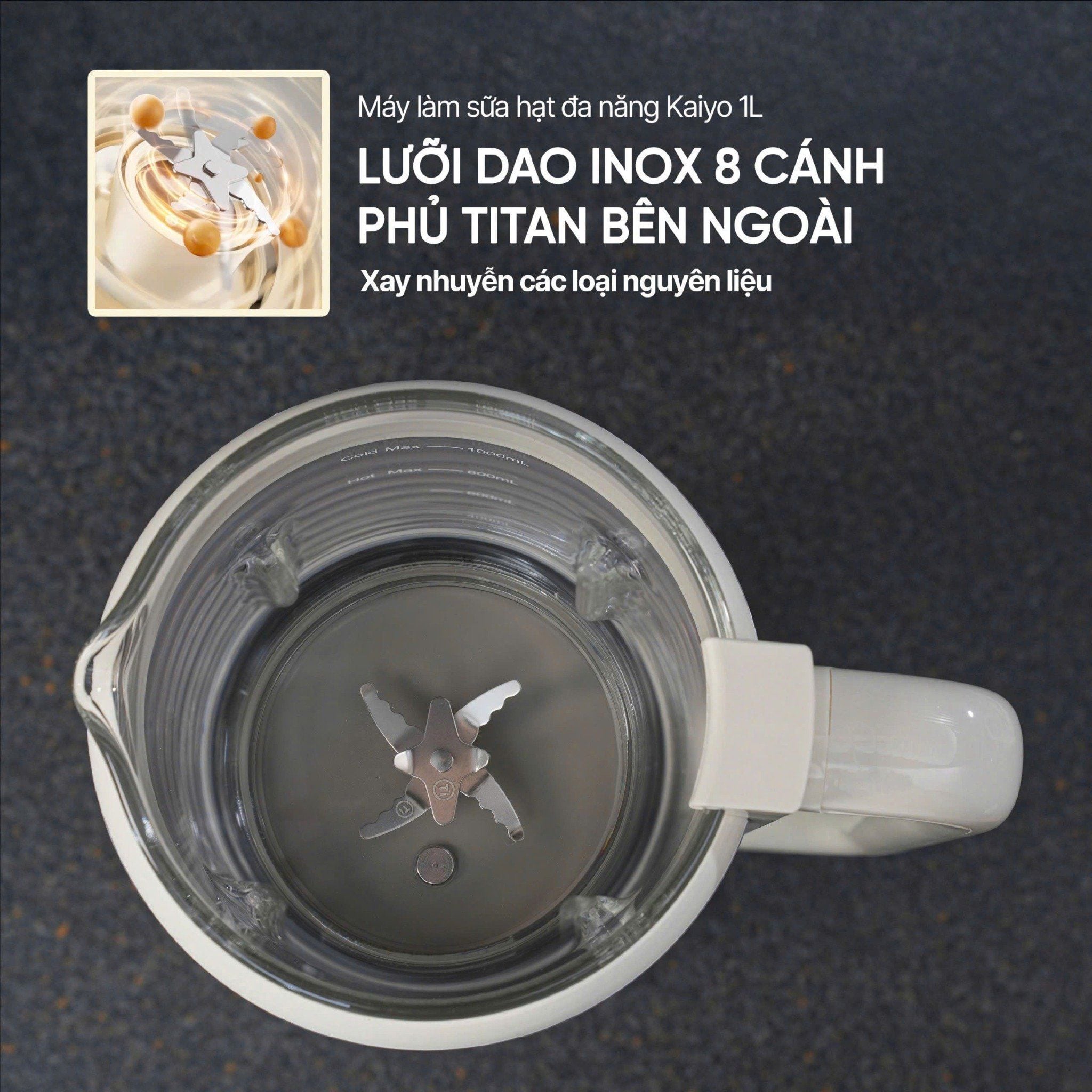  MÁY LÀM SỮA HẠT ĐA NĂNG KAIYO 1000ML (KNM-411) 