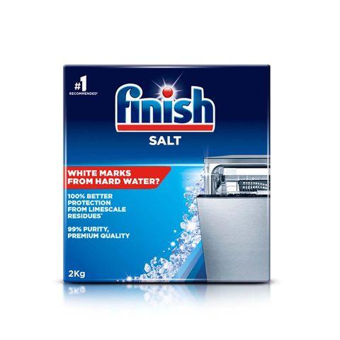  Muối dành cho máy rưả bát Finish 2kg - hàng nhập khẩu chính hãng 