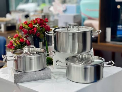  Nồi inox 3 lớp nguyên khối cao cấp Edelkochen Verthe Collection 18cm 
