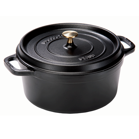  NỒI GANG STAUB BLACK ROUND 28 