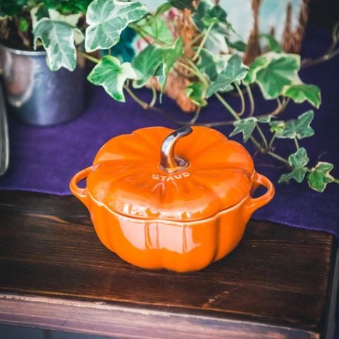  Âu sứ Staub Pumpkin Cocotte 12,9cm quả bí ngô 