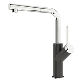  Vòi rửa bát rút dây Artan Black 