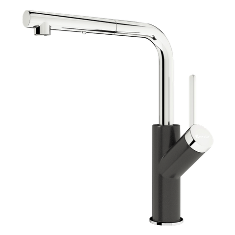  Vòi rửa bát rút dây Artan Black 