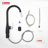  Vòi rửa bát rút dây Curva Black 