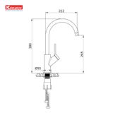  Vòi rửa bát Modo Chrome 