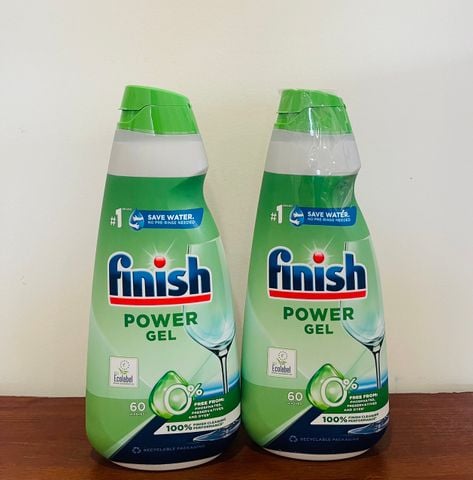  Gel rửa chén Eco Finish 0% 900ml Finish không mùi- sạch bóng 