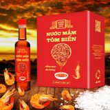  Nước mắm tôm biển Làng Chài Xưa, thùng 6 chai 525ml Hồng Ngọc Đại Dương 300 năm truyền thống (chai) 
