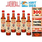  Nước Mắm Nhỉ cá cơm than Làng Chài Xưa, thùng 6 chai 525ml sánh đặc thịt cá 300 năm truyền thống (chai) 